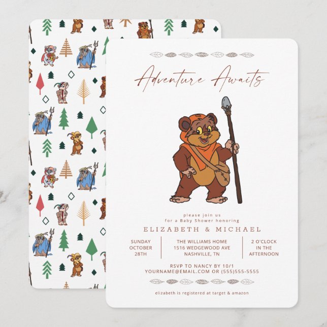 Ewoks Baby Shower Invitation (Front/Back)