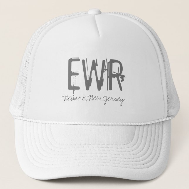EWR Airport New Jersey Trucker Hat (Front)