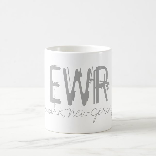 EWR Newark Airport Typography Coffee Mug (Center)