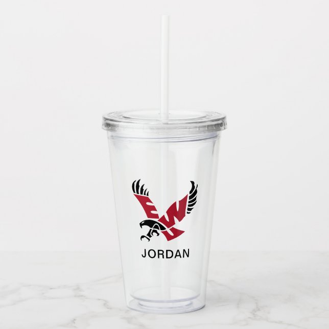 EWU Eagle Logo Acrylic Tumbler (Front)