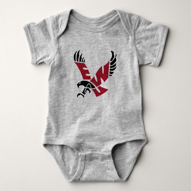 EWU Eagle Logo Baby Bodysuit (Front)