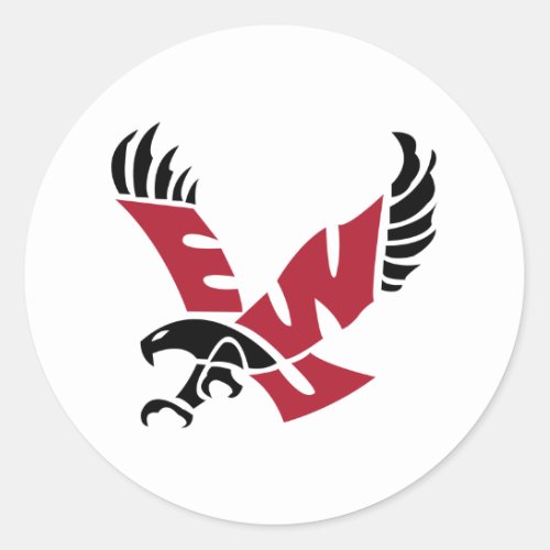 EWU Eagle Logo Classic Round Sticker
