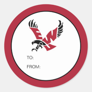 EWU Eagle Logo Classic Round Sticker