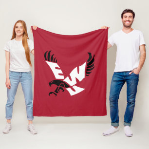 EWU Eagle Logo Fleece Blanket
