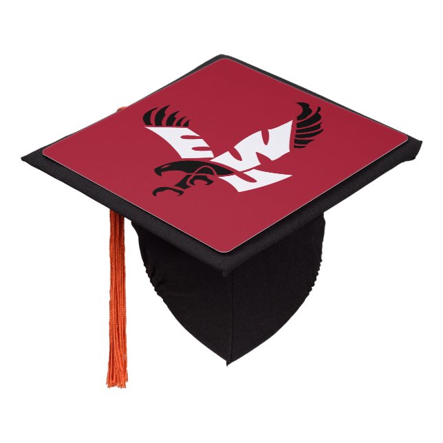 EWU Eagle Logo Graduation Cap Topper (Angled)