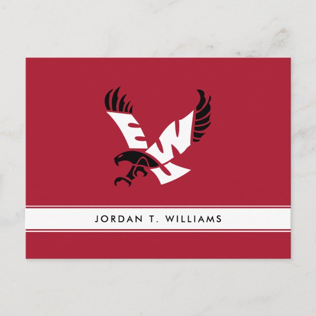 EWU Eagle Logo Invitation Postcard (Front)