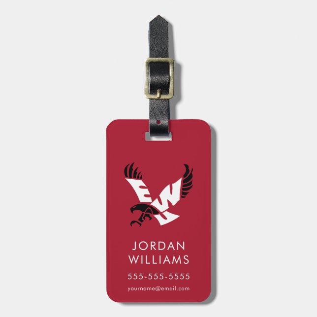 EWU Eagle Logo Luggage Tag (Front Vertical)
