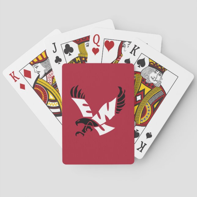 EWU Eagle Logo Poker Cards (Back)