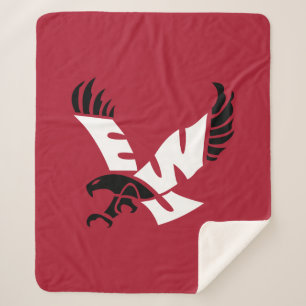 EWU Eagle Logo Sherpa Blanket
