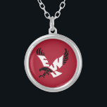 EWU Eagle Logo Silver Plated Necklace<br><div class="desc">Check out these Eastern Washington University designs! Show off your Eastern Washington pride with these new University products. These make the perfect gifts for the EWU student, alumni, family, friend or fan in your life. All of these Zazzle products are customizable with your name, class year, or club. Go Eags!...</div>