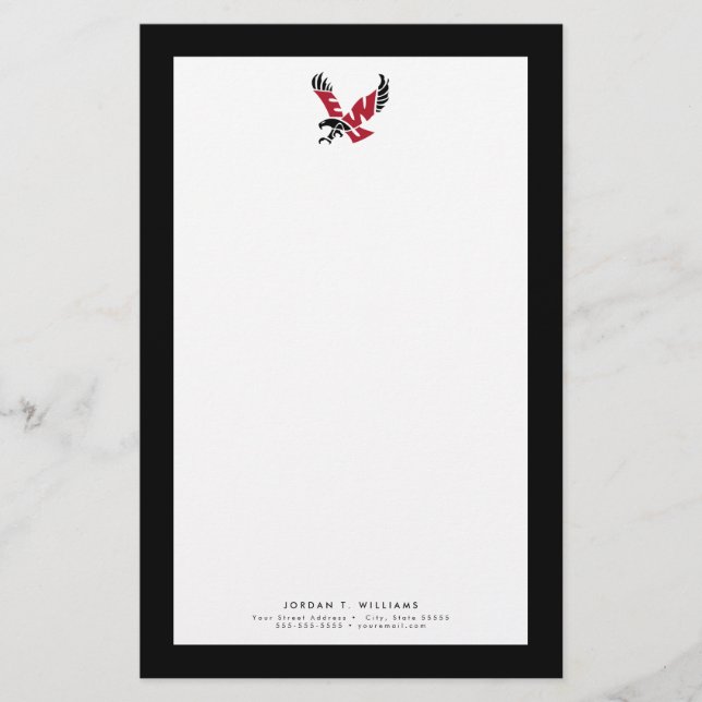 EWU Eagle Logo Stationery (Front)