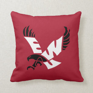 EWU Eagle Logo Throw Pillow