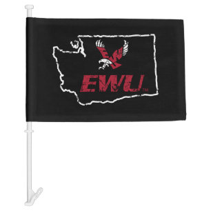 EWU State Love Car Flag