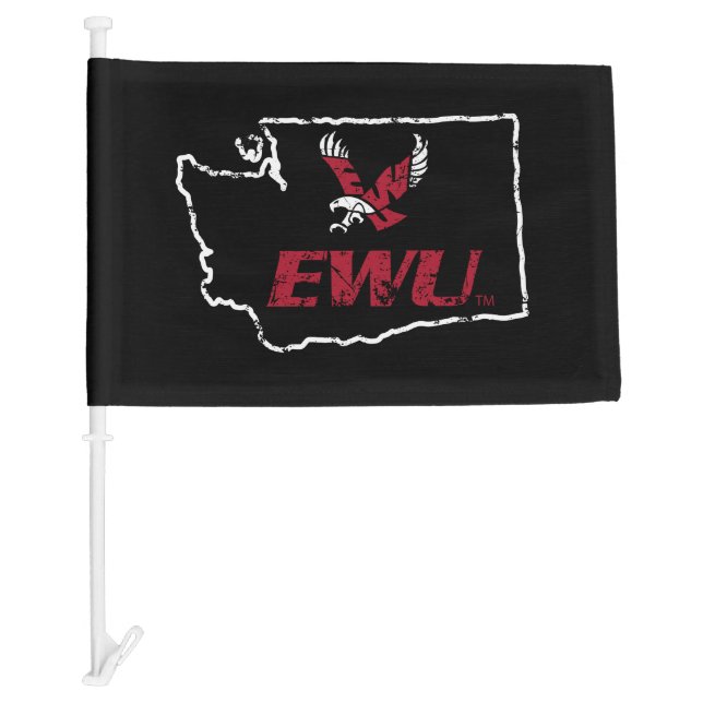 EWU State Love Car Flag (Front)