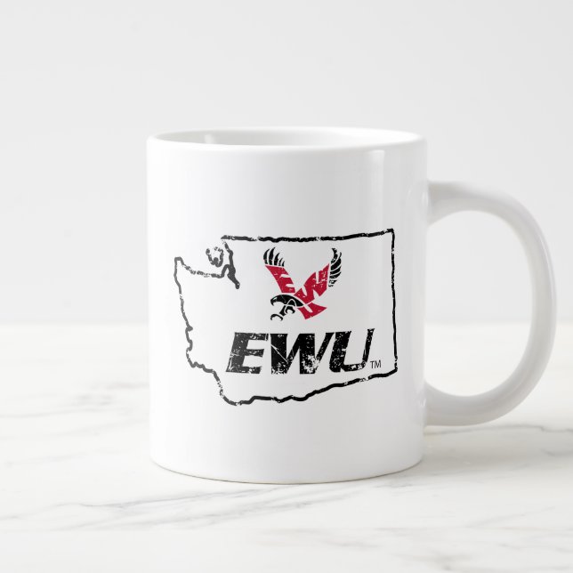 EWU State Love Giant Coffee Mug (Right)