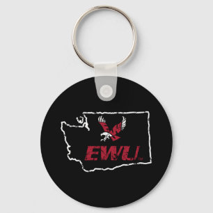 EWU State Love Keychain