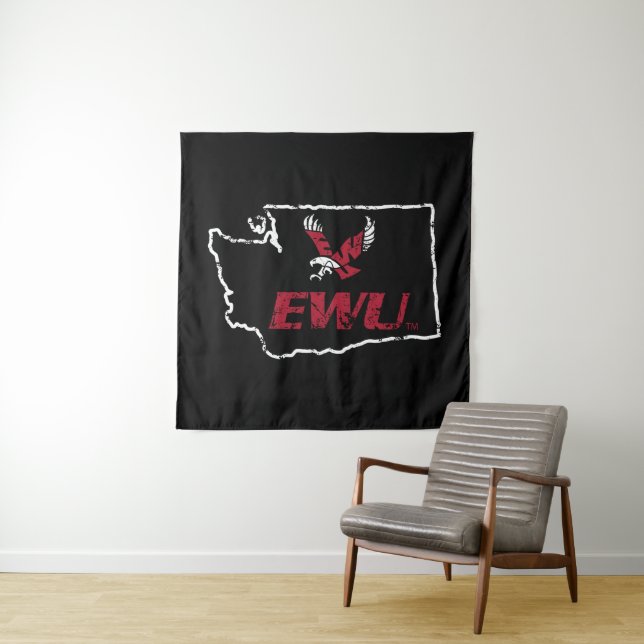 EWU State Love Tapestry (In Situ)