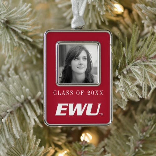 EWU Wordmark Christmas Ornament