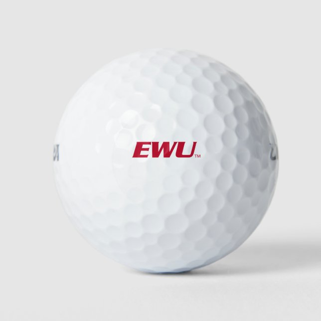 EWU Wordmark Golf Balls (Front)