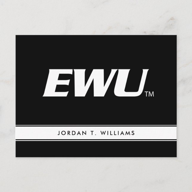 EWU Wordmark Invitation Postcard (Front)