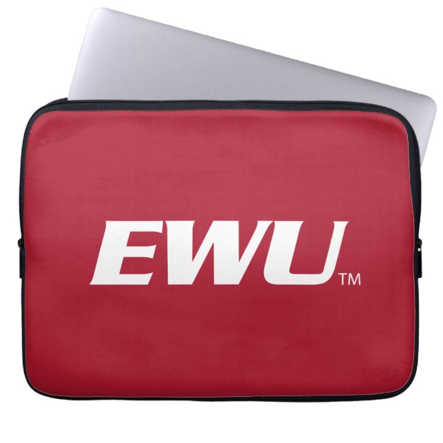 EWU Wordmark Laptop Sleeve (Front)