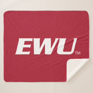 EWU Wordmark Sherpa Blanket