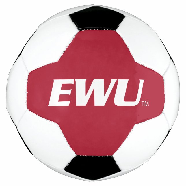 EWU Wordmark Soccer Ball (Front)