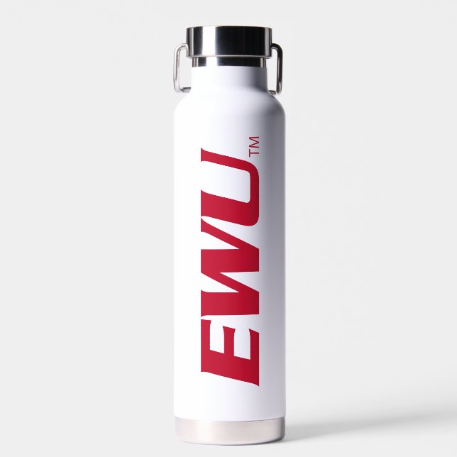 EWU Wordmark Water Bottle (Front)