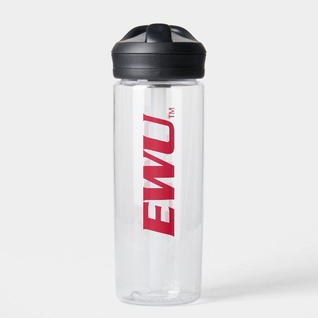 EWU Wordmark Water Bottle (Front)