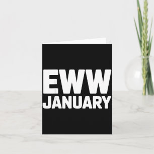 Eww January Funny New Year Winter Mood Meme  Card