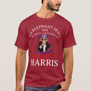 EX ELEPHANT SEALS SAY VOTE KAMALA HARRIS HG T-Shirt
