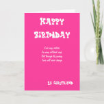 Ex girlfriend birthday cards<br><div class="desc">birthday greeting cards with dedication to a special ex girlfriend</div>