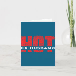 Ex Husband Divorced Divorce Split Design Card