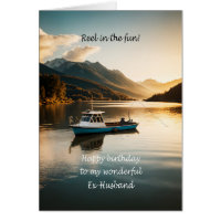 Ex Husband Fishing From a Boat Birthday