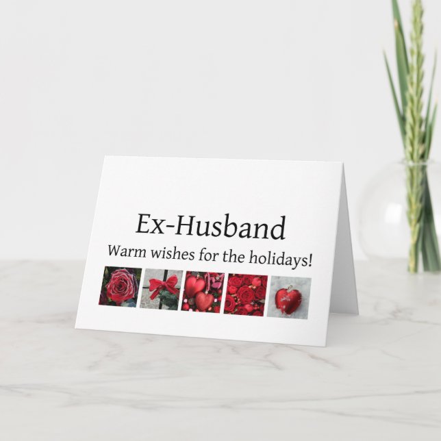 Ex-Husband Merry Christmas Holiday Card (Front)
