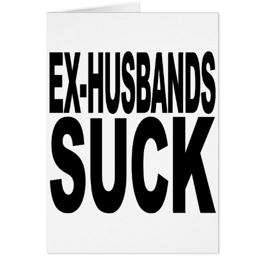 Ex-Husbands Suck Cards (Front)