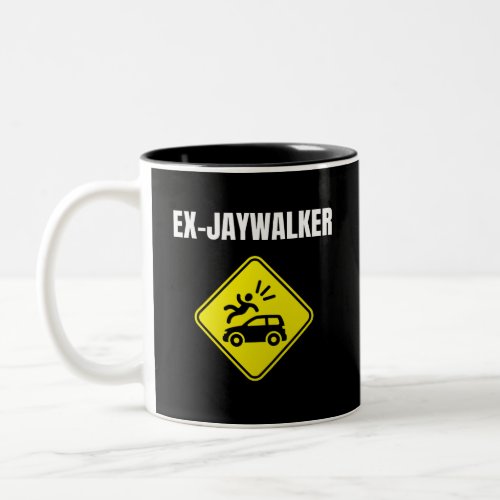 Ex Jaywalker _ Alcoholic Clean And Sober Two_Tone Coffee Mug