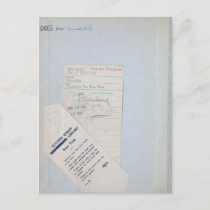 Ex Library Checkout Card for Readers & Book Lovers