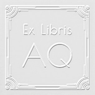 Ex Libris Art Deco Monogram Embosser