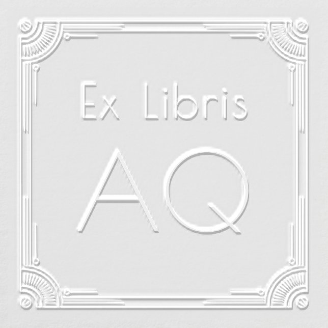 Ex Libris Art Deco Monogram Embosser (Design)