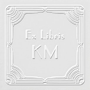 Ex Libris Art Deco Monogram Embosser