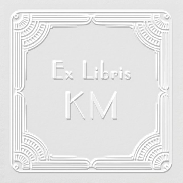 Ex Libris Art Deco Monogram Embosser (Design)