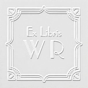Ex Libris Art Deco Monogram Embosser