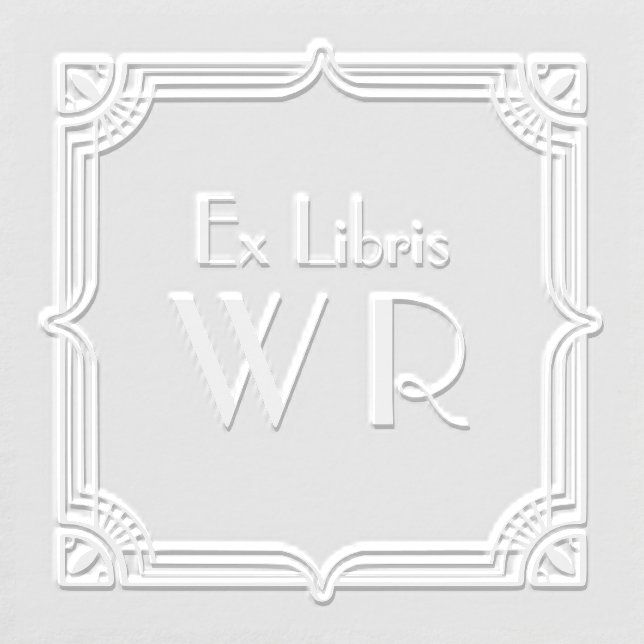 Ex Libris Art Deco Monogram Embosser (Design)