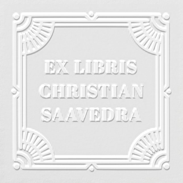 Ex Libris Art Deco Name Embosser (Design)