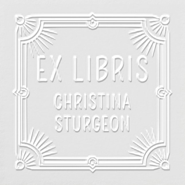 Ex Libris Art Deco Name Embosser (Design)