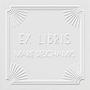 Ex Libris Art Deco Personalized Embosser