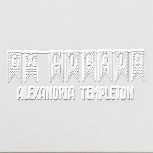 Ex Libris Banner Library Book Name Embosser