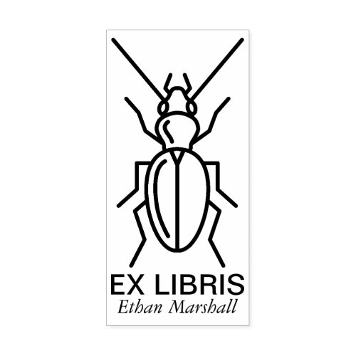 Ex Libris _ BeetleBug v2 Rubber Stamp