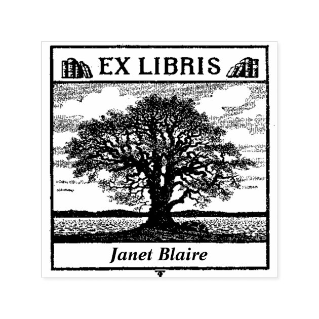 Custom Calligraphy Dog Library Stamp Ex Libris Rubber Stamp ...